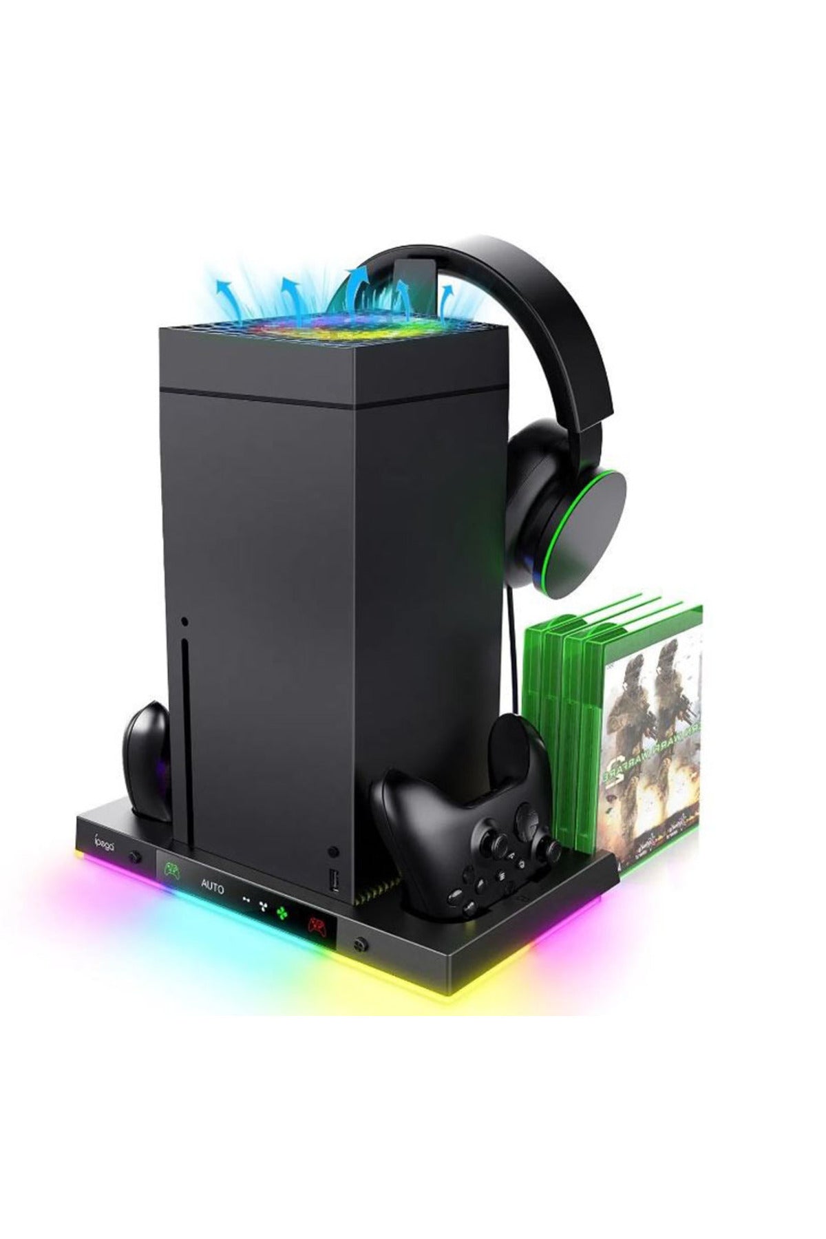 İpega Xbox Series X Smart 8in1 Rgb Işıklı Soğutucu Fanlı Şarj Standı