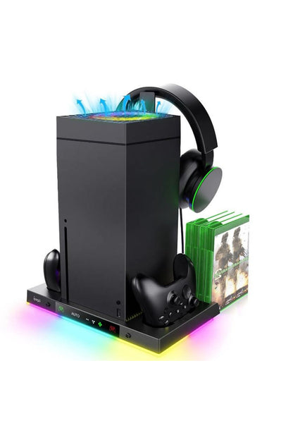 İpega Xbox Series X Smart 8in1 Rgb Işıklı Soğutucu Fanlı Şarj Standı