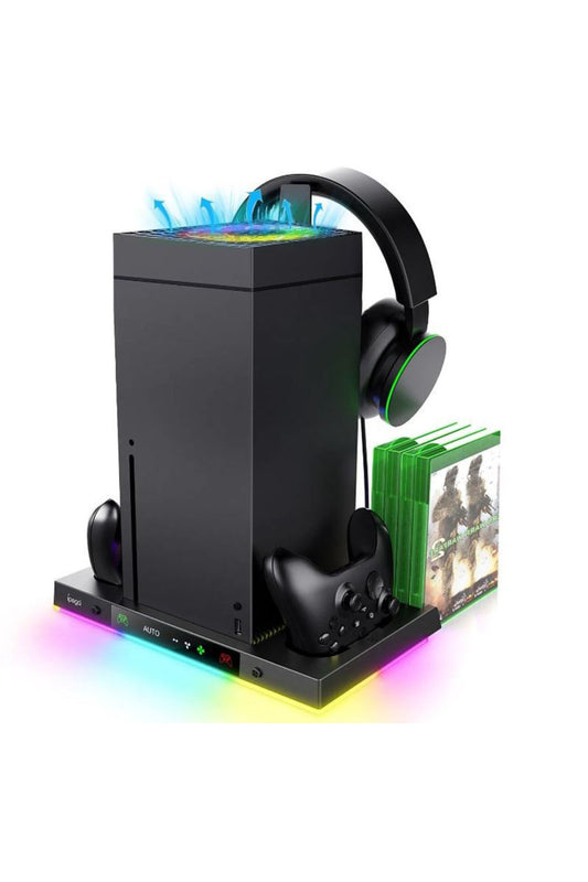 İpega Xbox Series X Smart 8in1 Rgb Işıklı Soğutucu Fanlı Şarj Standı
