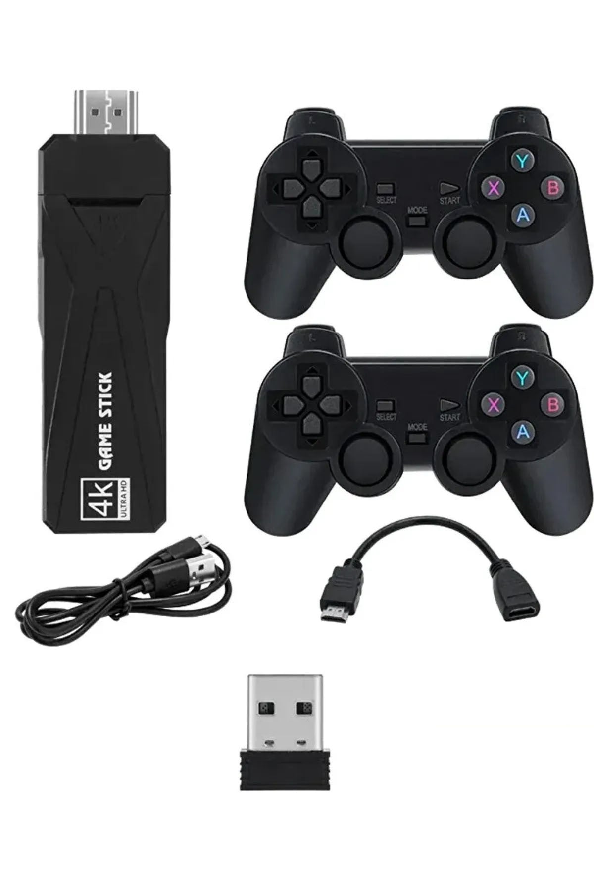 Gt-65 Youtube,netflix,google Android Tv Box 10000 Game Kablosuz Kol Retro Arcade Oyun Konsolu Siyah