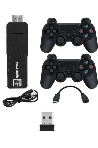 Gt-65 Youtube,netflix,google Android Tv Box 10000 Game Kablosuz Kol Retro Arcade Oyun Konsolu Siyah