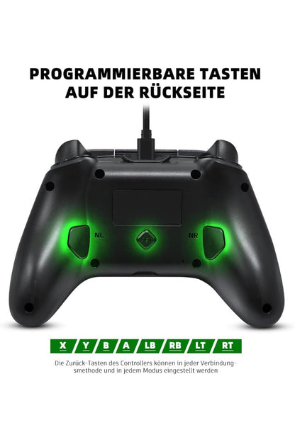 Pc Kablolu Usb Gamepad Windows 10/11 Uyumlu 3,5 Mm Ses Jaklı Makro Ve Turbo Tuşlu Oyun Kolu