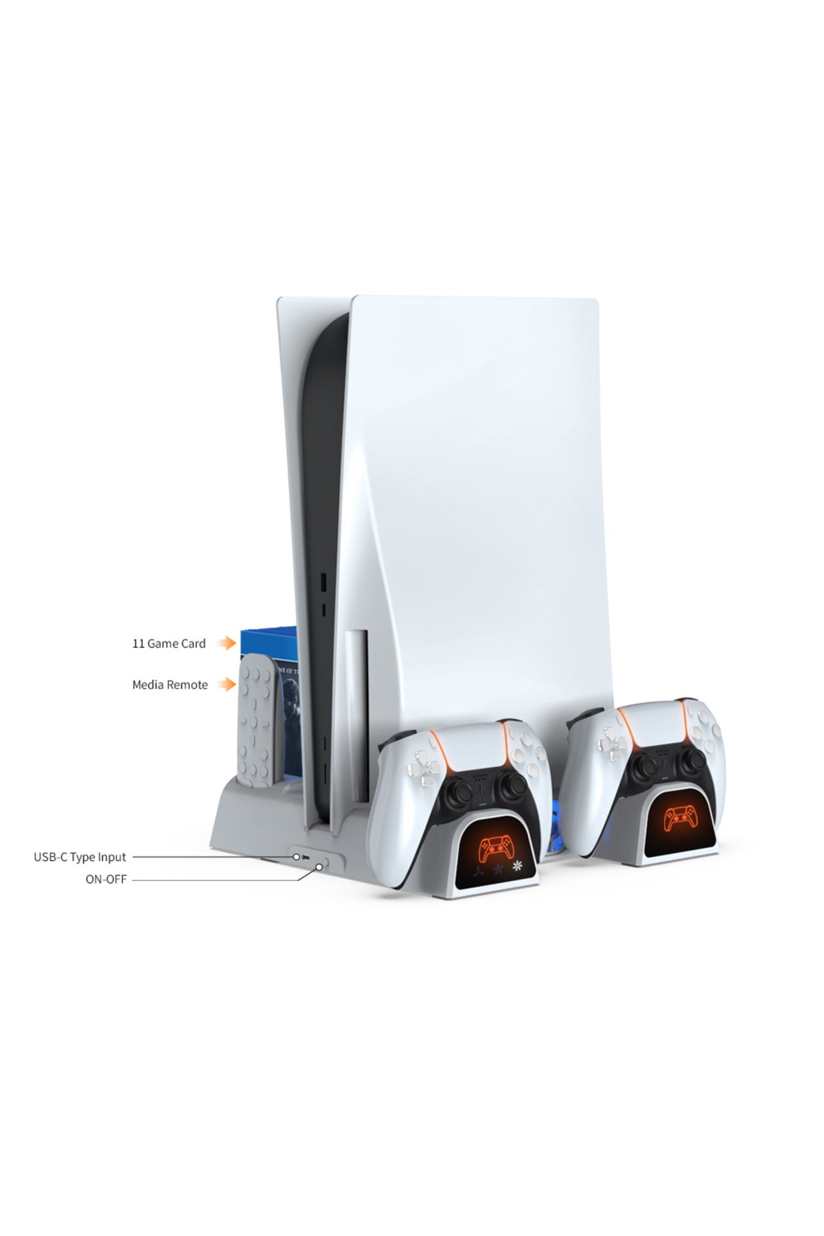 Tp5-3532b Ps5 Slim Ve Tüm Ps5 Modeller Ile Uyumlu Multi Fonksiyon Soğutma Ve Şarj Standı