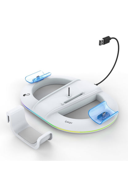 İpega Ps5 Slim Disk/ps5 Slim Dijital Rgb Dikey Stand Kulaklık Tutucu Joystick Şarj Cihazı