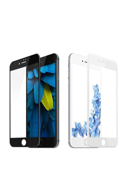Gener Apple Uyumlu iPhone 6-6s 3d Temperli Full Cam Ekran Koruyucu-beyaz