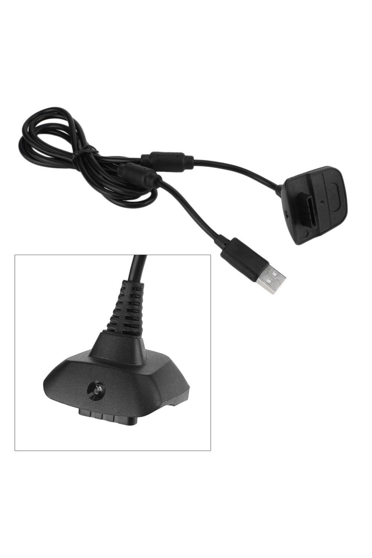 Xbox 360 Kontroller Için 4800 Mah Şarjlı Nı-mh Pil Ve Kablo Seti
