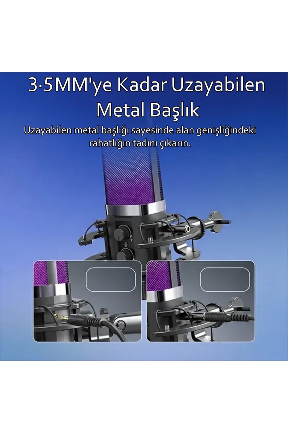 X3R RGB USB Condenser Profesyonel Mikrofon