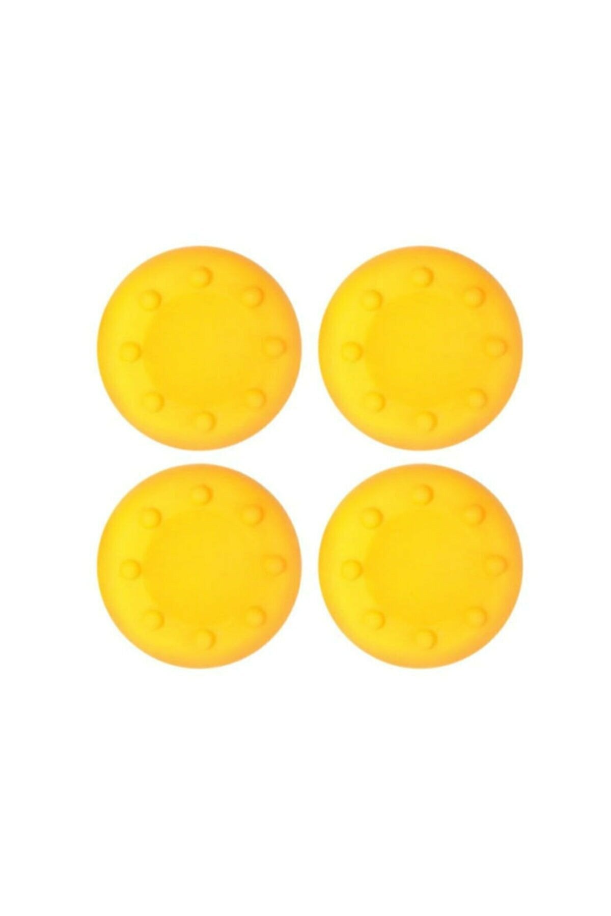 Renkli Xbox One S/one X/xbox E/xbox 360 Analog Koruyucu Silikon Pad Sarı