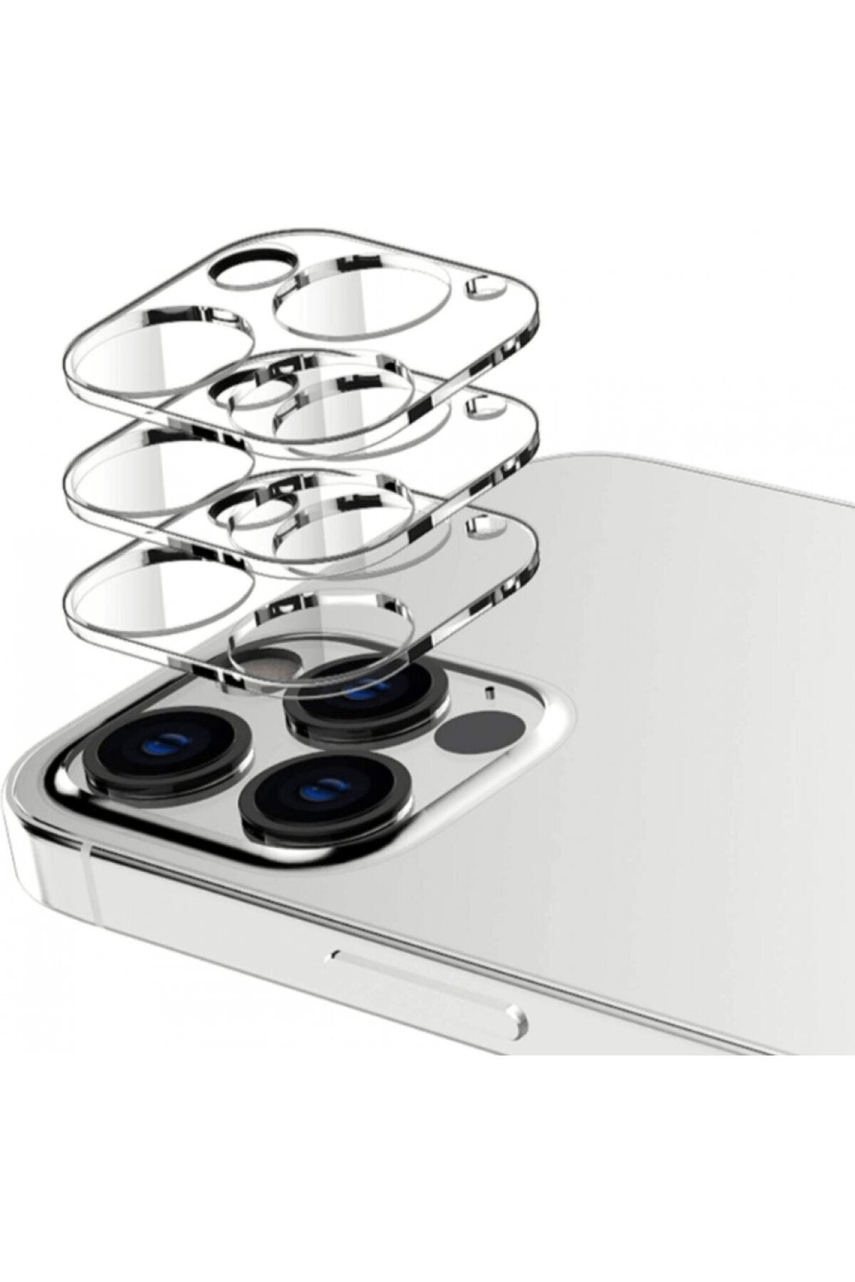 Apple Uyumlu iPhone 12 Pro Kamera Lens Koruma Camı Şeffaf