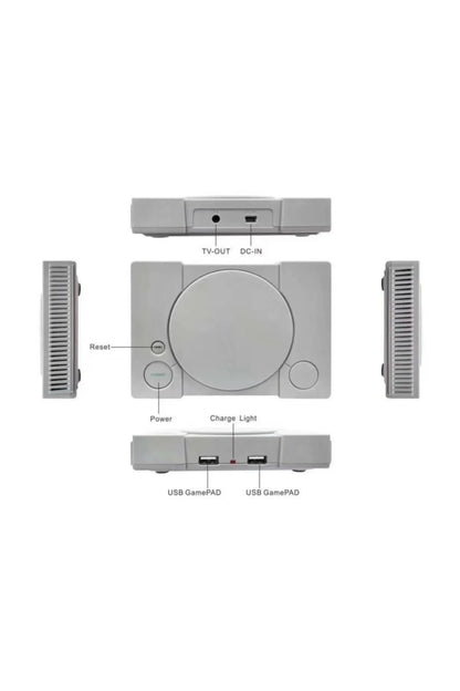 Classic Retro Mini Tv Game i 620 Oyunlu Siyah