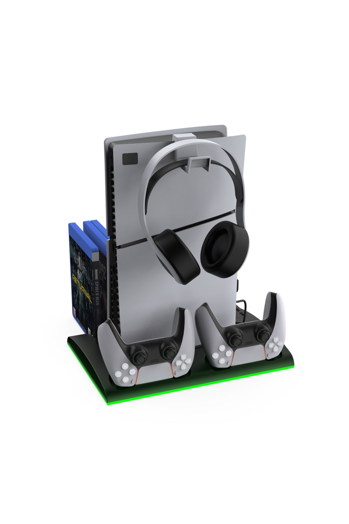 Tp5-3557 Ps5 Slim Ve Tüm Modeller İçin Multi Fonksiyon Soğutma Ve Şarj Ünitesi Uyumlu Siyah