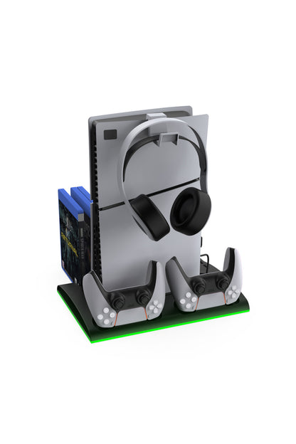 Tp5-3557 Ps5 Slim Ve Tüm Modeller İçin Multi Fonksiyon Soğutma Ve Şarj Ünitesi Uyumlu Siyah