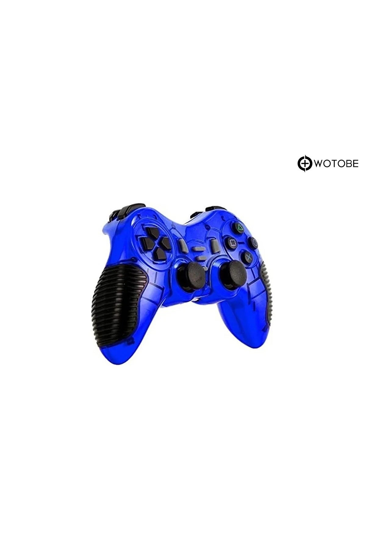 2.4g Ps1 Ps2 Ps3 Pc Android Tv Tv Box Android Telefon Uyumlu Titreşimli Kablosuz Joystick Mavi
