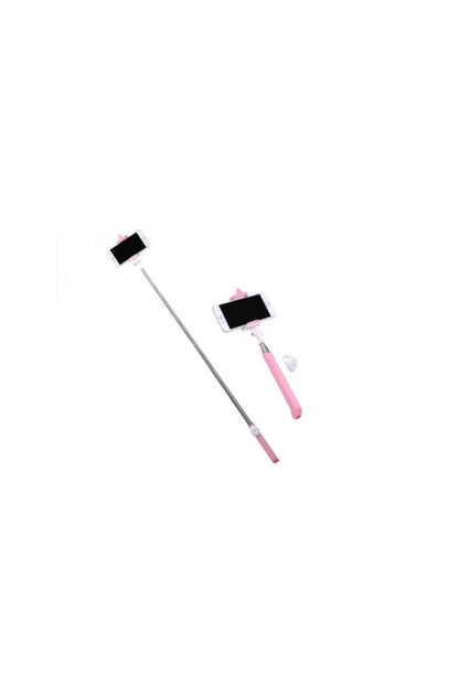 P3 Apple Uyumlu iPhone Android Bluetooth Kumandalı Selfie Çubuğu-pembe
