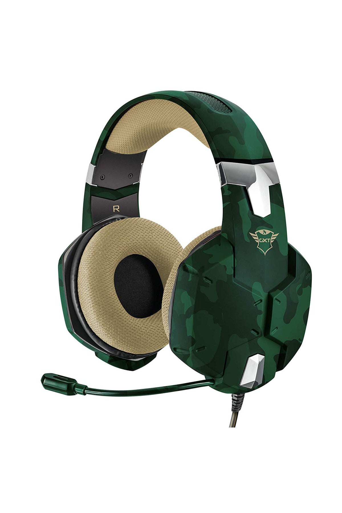 Gxt 322c Carus Yeşil Kamuflaj Gamer Kulaklık Siyah