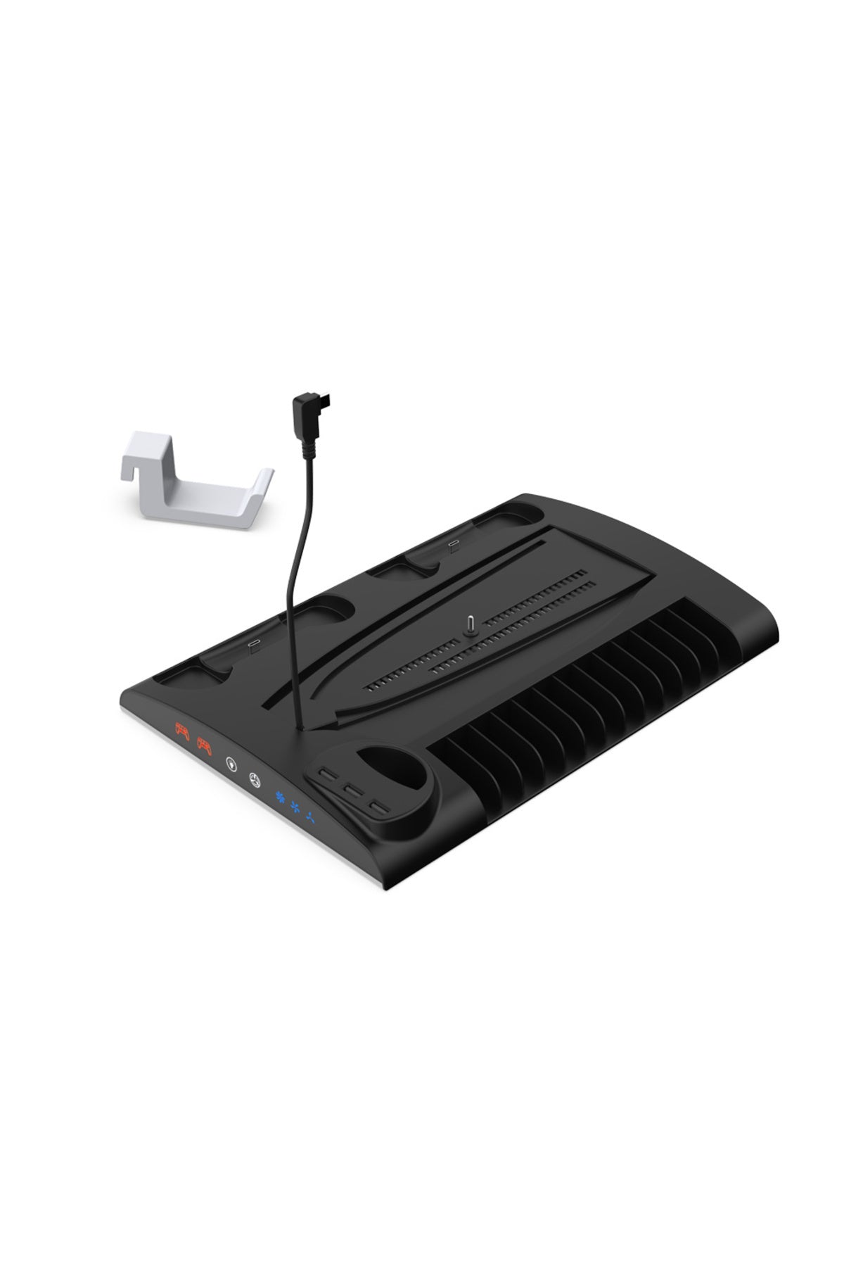 Tp5-3557 Ps5 Slim Ve Tüm Modeller İçin Multi Fonksiyon Soğutma Ve Şarj Ünitesi Uyumlu Siyah