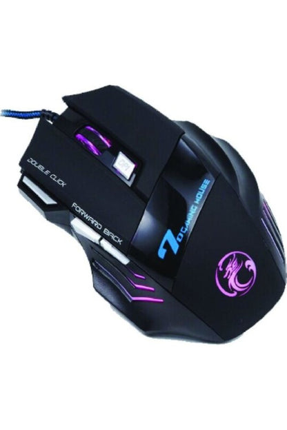 X7 3200dpi Rgb Işıklı Pc Gaming Gamer Oyuncu Mouse Fare