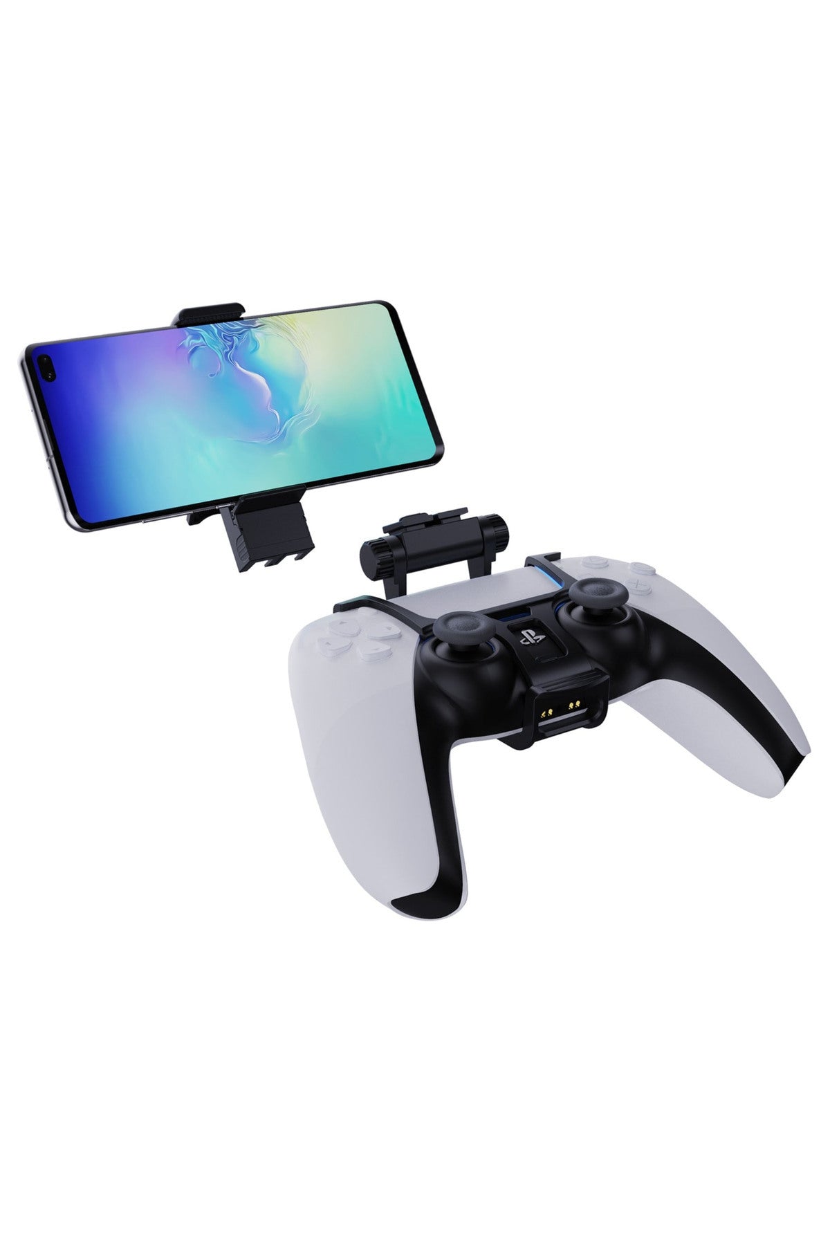 Ayarlanabilir Ps5 Oyun Kolu Telefon Tutucu Siyah