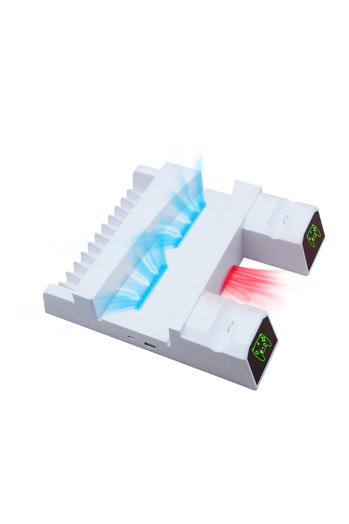 Iv-p5235 Multifonksiyonel Ps5 Disk/ps5 Dijital Uyumlu Led Göstergeli Şarj Stand Soğutucu Fan