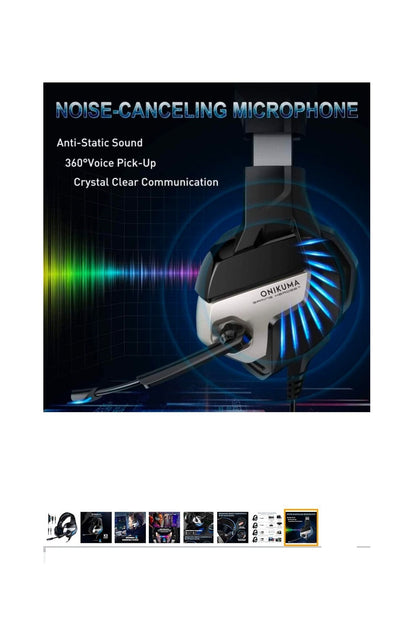 Professional Gaming Headset Onıkuma Siyah