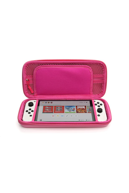 Nintendo Switch/switch Oled Oyun Konsolu Koruyucu Taşıma Ve Seyahat Çantası Pembe