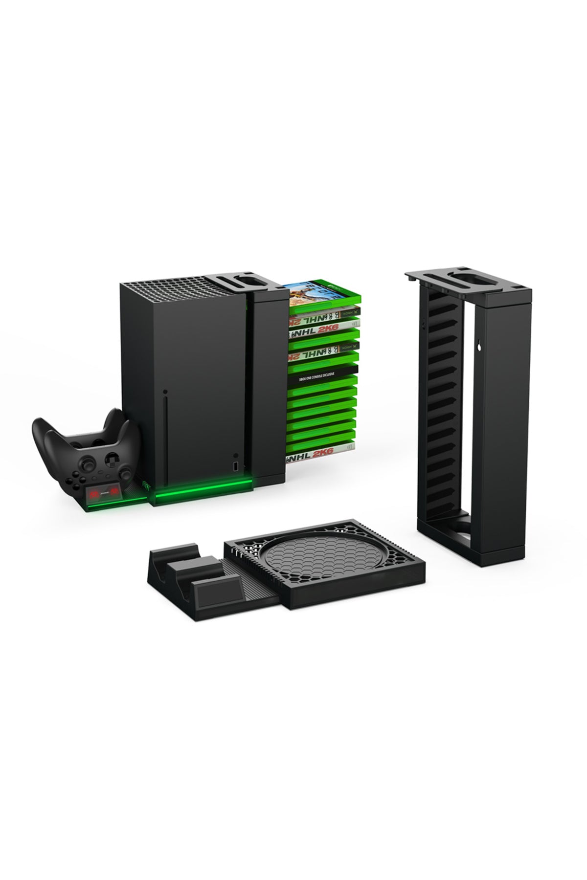 Dobe Tyx-0667 Xbox Series X Oyun Hazneli Led Şarj Stand Soğutucu