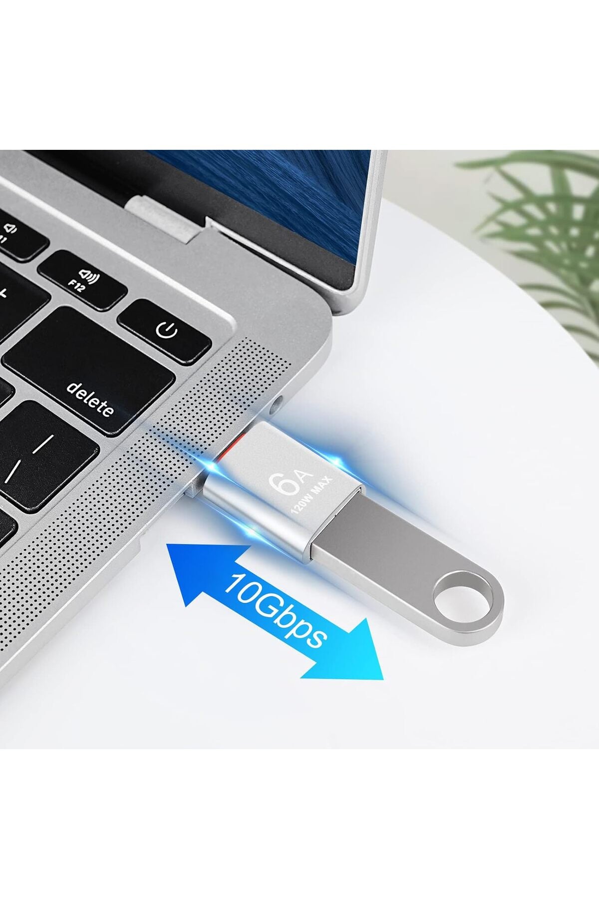 USB Type-C 6A 120W Gen 3.1 OTG Dönüşrüeücü Adaptör