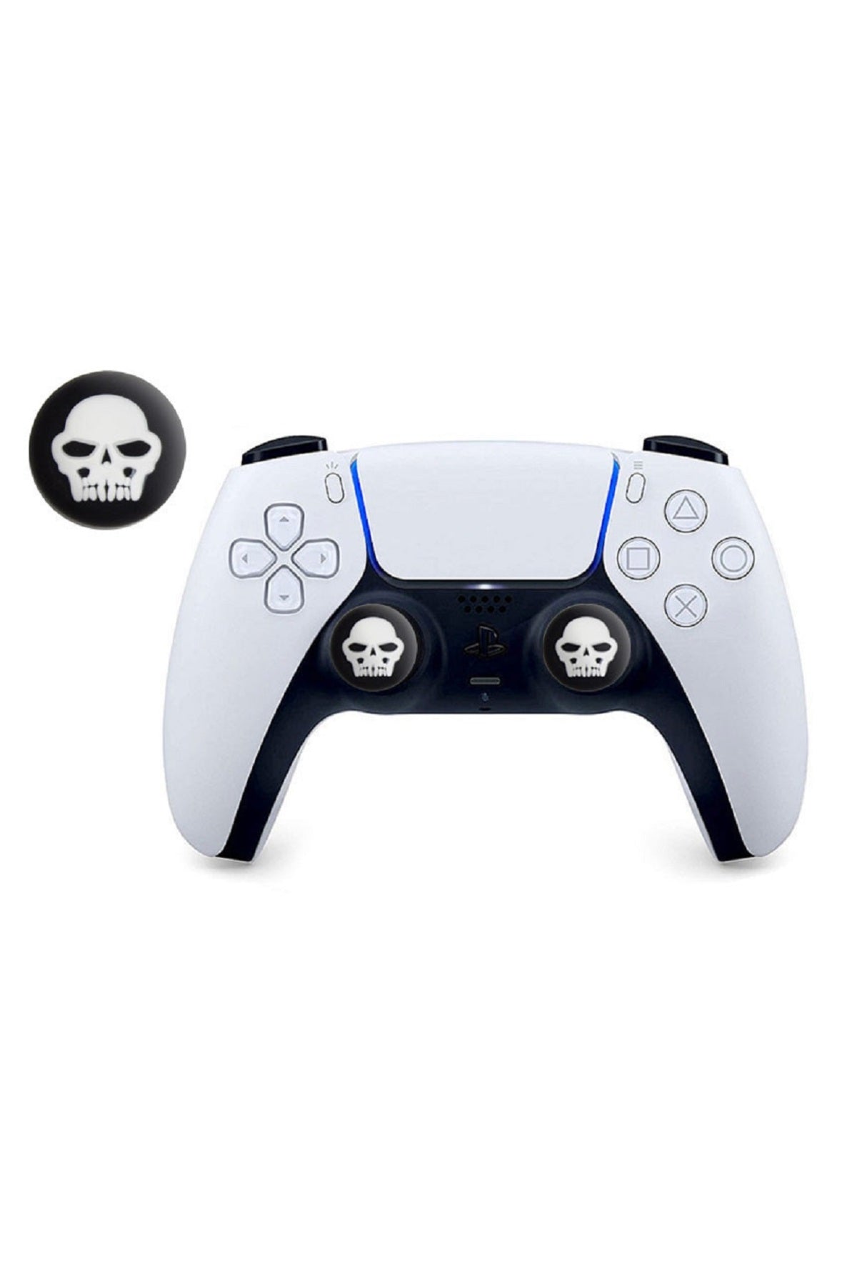 Skull Ps5/ps4/ps3/xbox One/one X/one S/series X/series S 3d Analog Silikon Koruyucu -2 Adet Skull-4