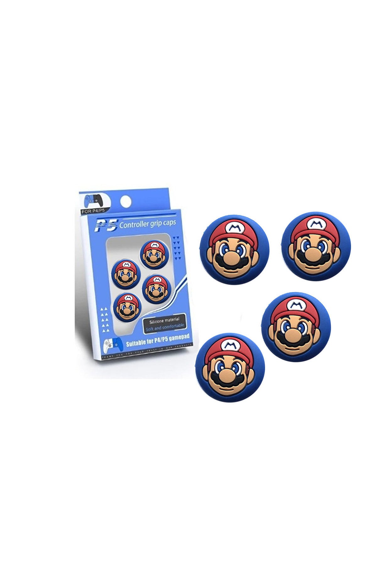 Mario Ps4/ps5 Game Pad Uyumlu Analog Yükseltici Kontrol Kiti Mario