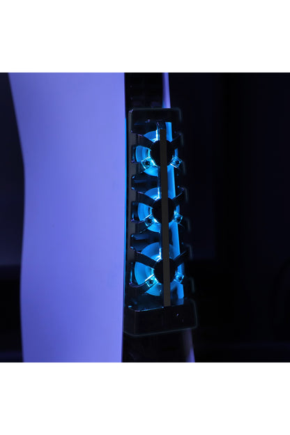 Tp5-1523 Ps5 İçin Led Işıklı Hız Ayarlı Soğutma Fanı Siyah