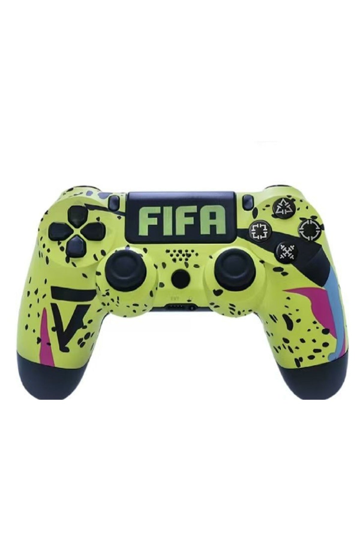 Ps4-pc-android Box-android-Apple Uyumlu iOS Telefon Tablet Desenli Titreşimli Bluetooth Oyun Kolu Model-9