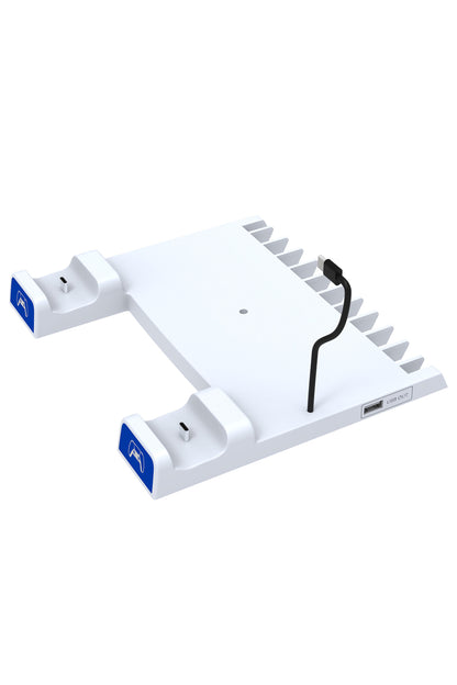 İpega Ps5 Slim Dijital/ps5 Uyumlu Multifonksiyonel Cd Raflı Şarj Istasyonlu Fanlı Soğutucu Stand