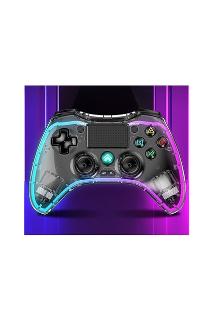 Playstation 4 Rgb Led Işıklı Kablosuz Joystick Gamepad Oyun Kolu