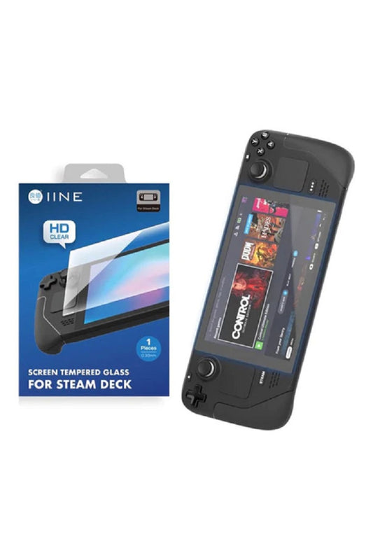 Steam Deck Oyun Konsolu 9h Kristal Temperli Cam Ekran Koruyucu Siyah