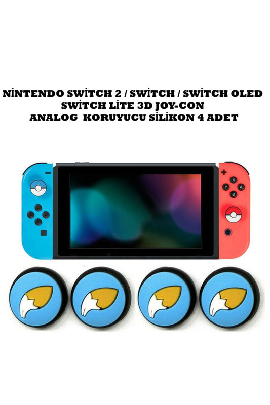 Switch/Switch 2/Switch Oled /Switch Lite Uyumlu Yeni 3D Analog Silikon PAD