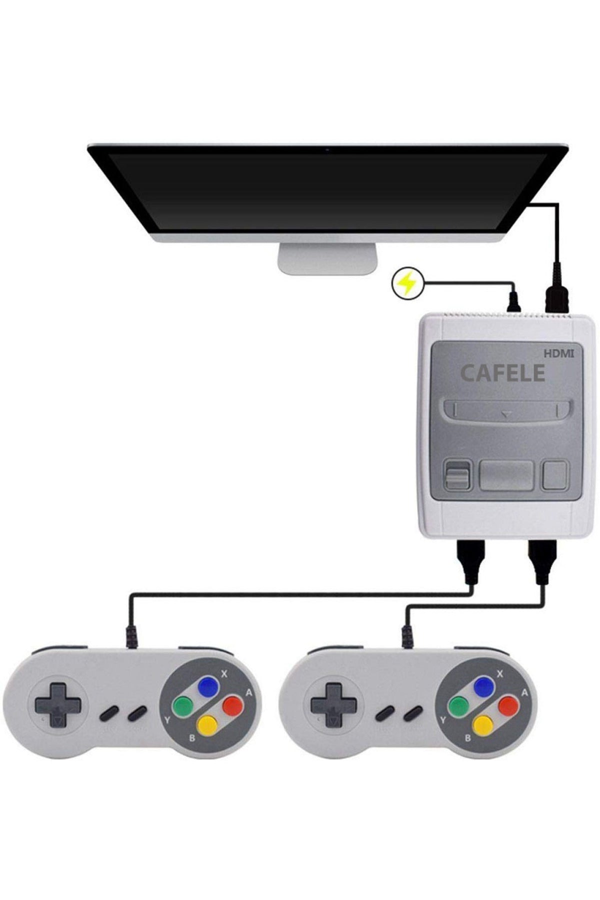 Retro 8 Bit 621 Oyunlu Sfc Hdmi Oyun Konsolu-ultra Mini Siyah