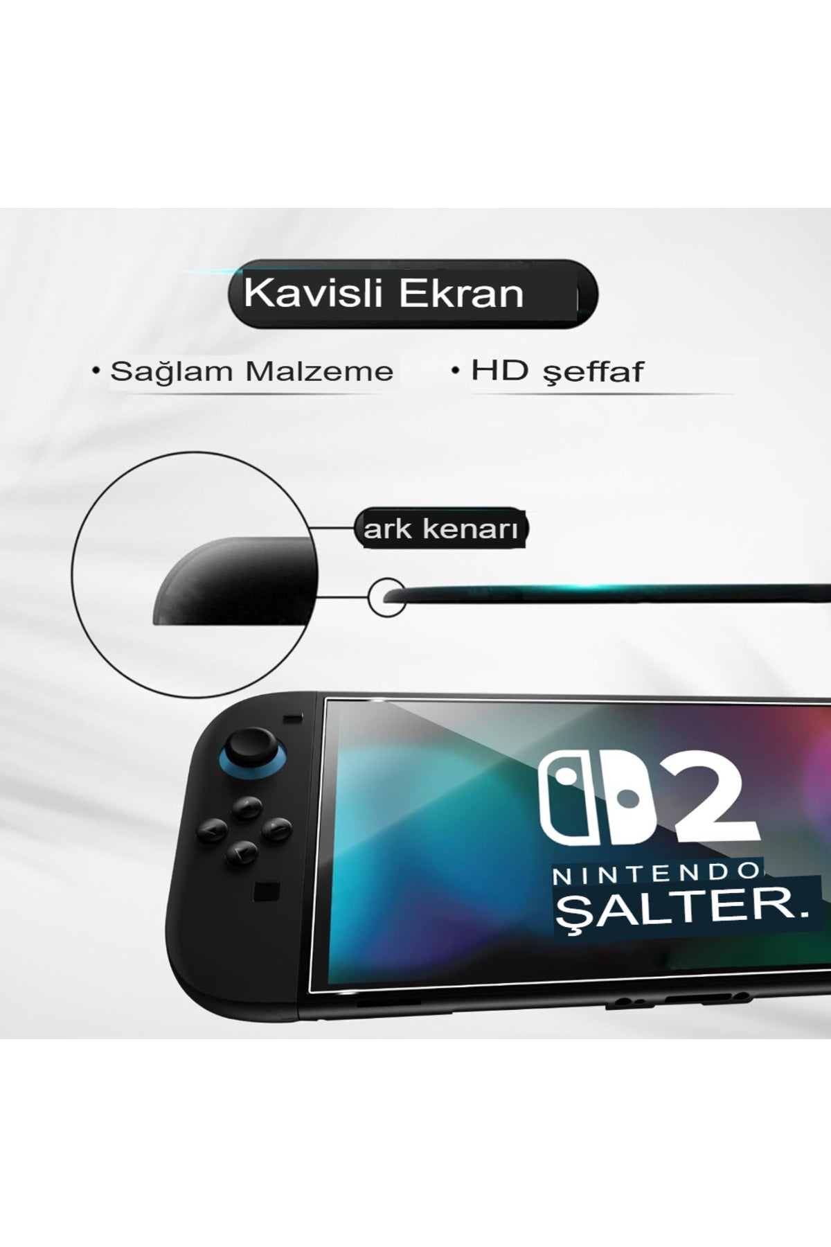 Nintendo Switch 2 9H Nano Ekran Koruyucu 2'li Paket