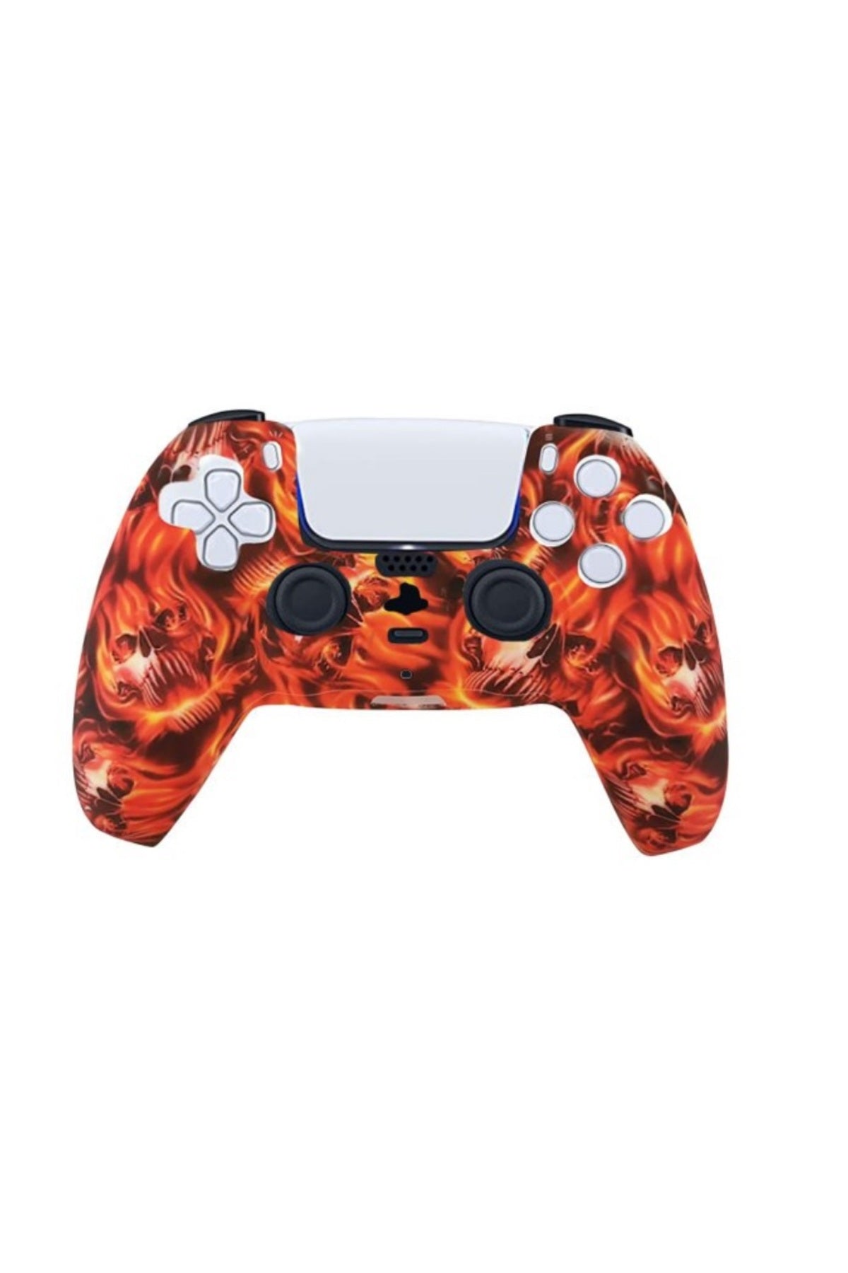 Ps5 Controller Kuru Kafa Serisi Desenli Koruyucu Silikon Kılıf Model-11