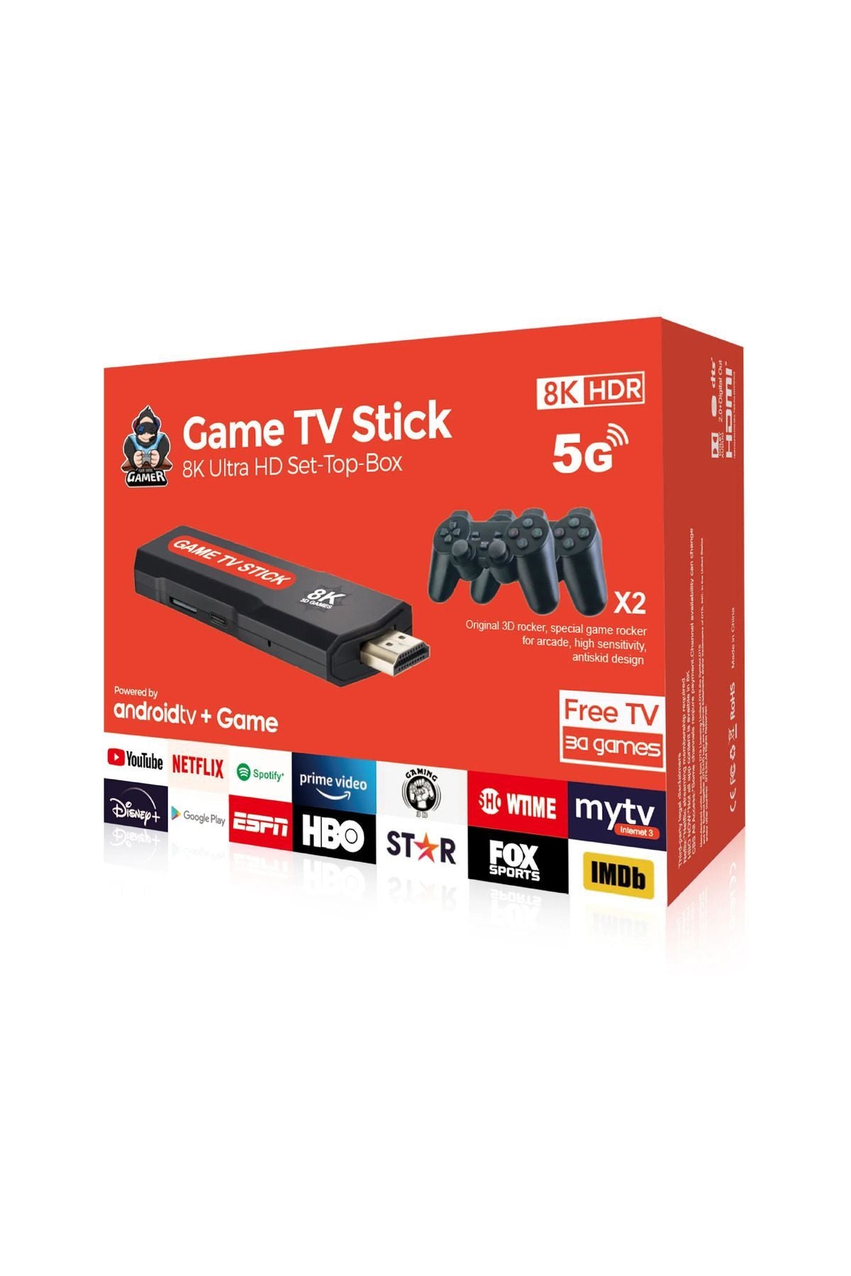 Q9 10000+ Retro Arcade Oyun Konsolu & 8k Ultra Hd Android Tv Box Netflix Youtube Google Uyumlu Siyah