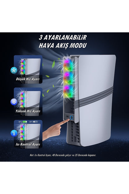 P5228 PS5 Pro/PS5 Slim RGB Soğutucu Fan
