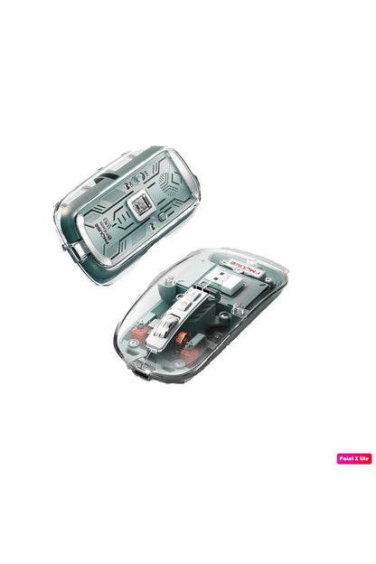 M133 Şeffaf Kablosuz Bluetooth Mouse Üç Modlu Sessiz Şarj Edilebilir