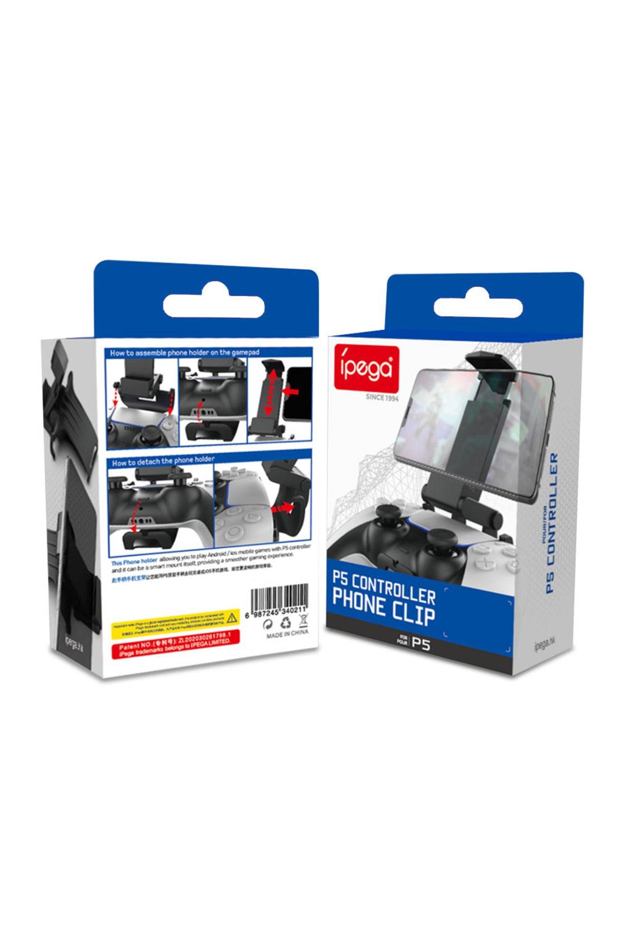 Pg-p5005 Cep Telefonu Ps5 Gamepad Oyun Kumandası Montaj Akıllı Telefon Klips Tutucu