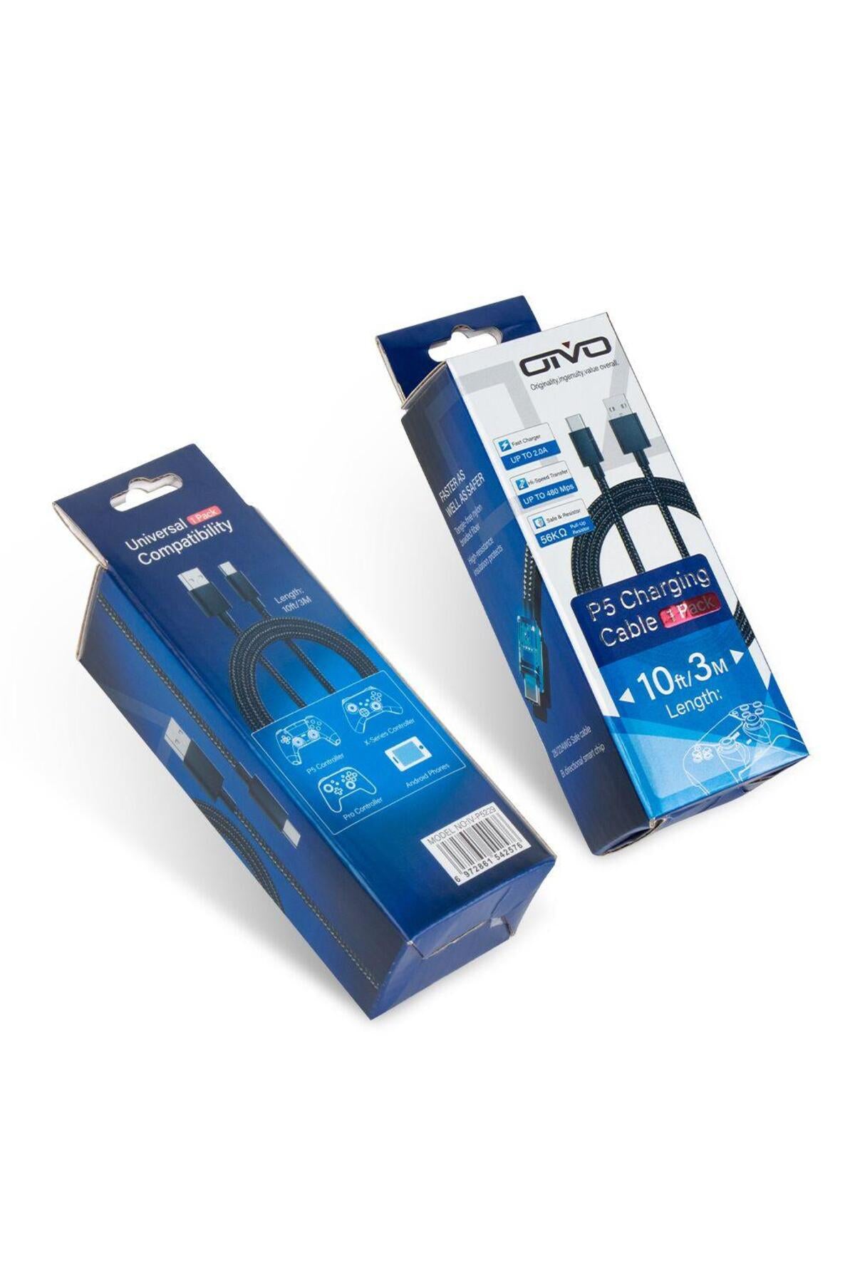 Oivo P-5229 Ps5 Dualsense Usb Kablo Type-c 3 Metre Controller Şarj Kablosu