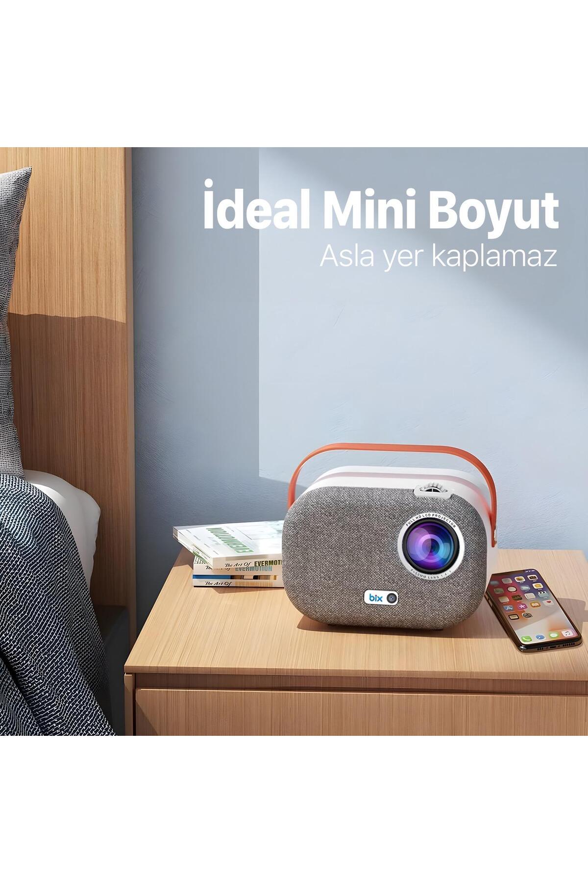 Vega Iı Android Projeksiyon Cihazı Full Hd 1920 1080 4k Desteği 200 Ansı Lümen Wifi Bluetooth Uyumlu