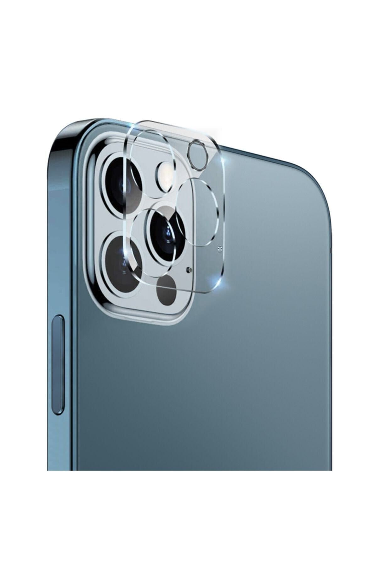 Apple Uyumlu iPhone 13 Pro Max Kamera Lens Koruma Camı Şeffaf