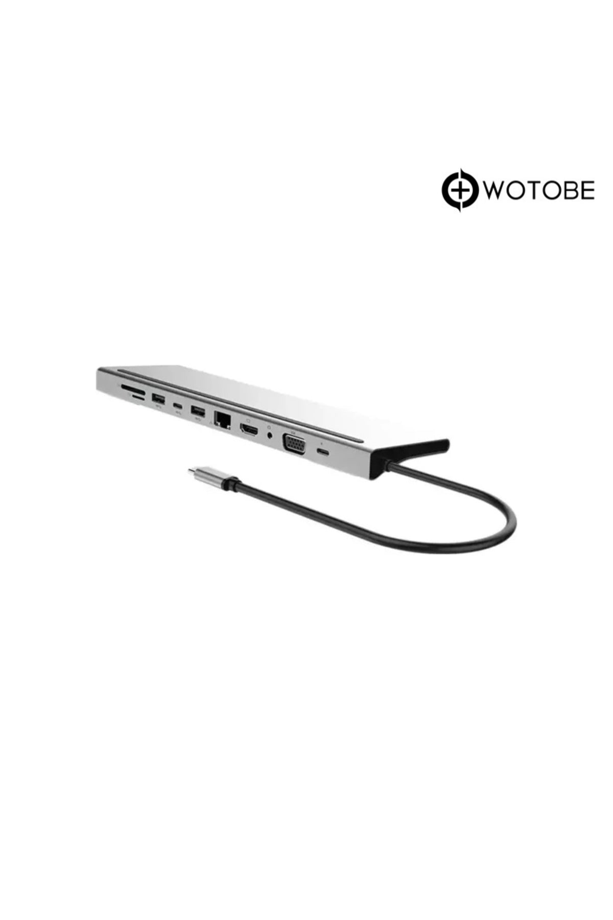 Apple Uyumlu MacBook Usb Type-c Girişli 11 Portlu Hdmı Usb Vga Pd Sd Dönüştürücü HDMI