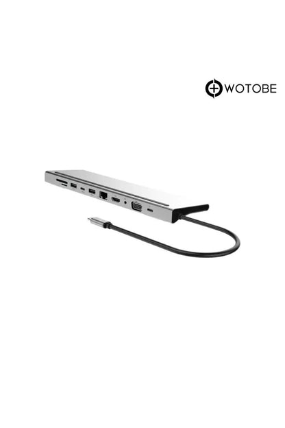 Apple Uyumlu MacBook Usb Type-c Girişli 11 Portlu Hdmı Usb Vga Pd Sd Dönüştürücü HDMI