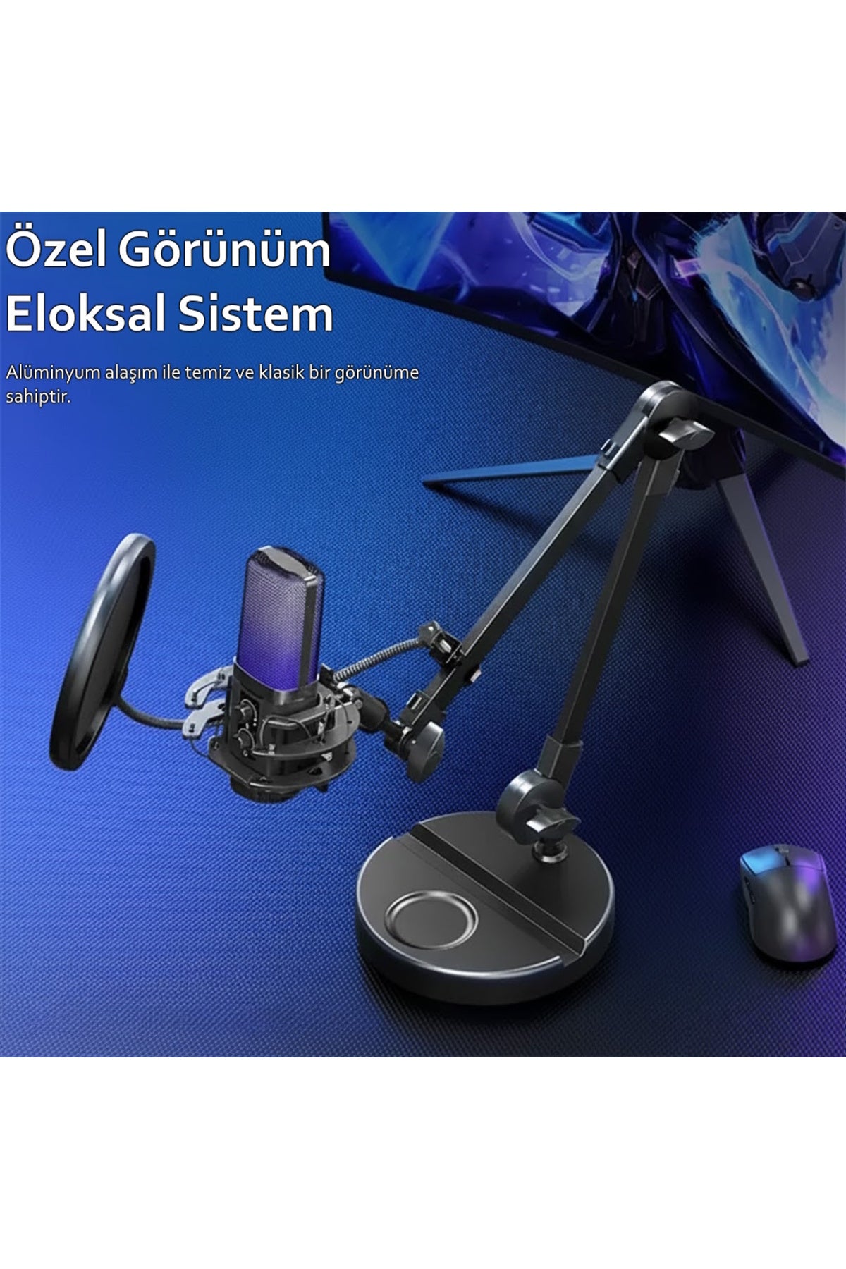 X3R RGB USB Condenser Profesyonel Mikrofon