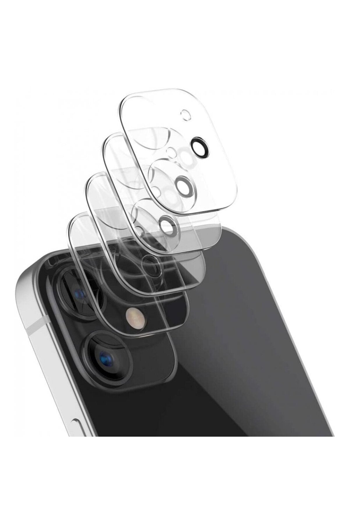 Apple Uyumlu iPhone 13 Pro Max Kamera Lens Koruma Camı Şeffaf