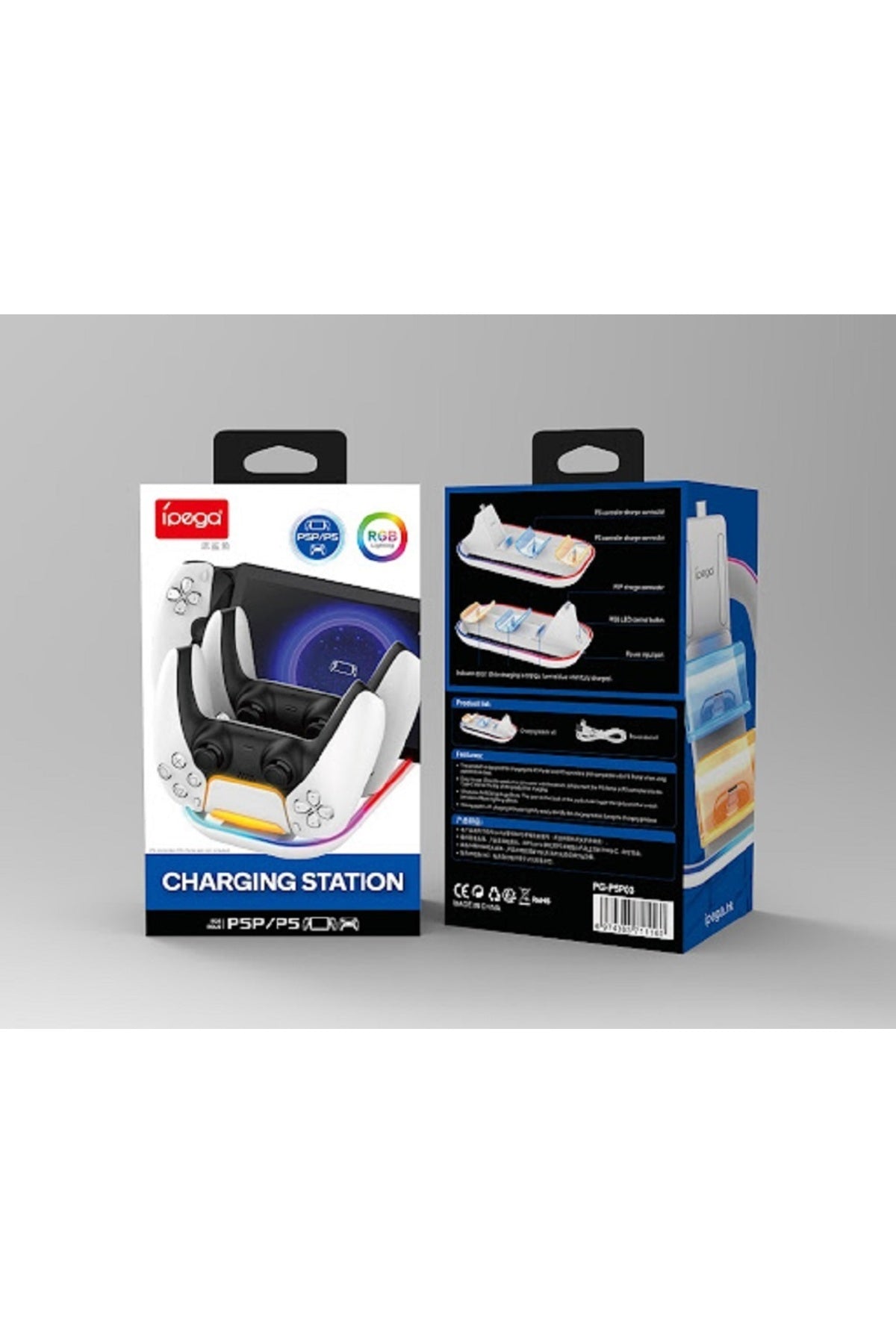 İpega Pg-p5p03 3in1 Ps Portal/ps5 Dualsense Rgb Şarj İstasyonu Dock